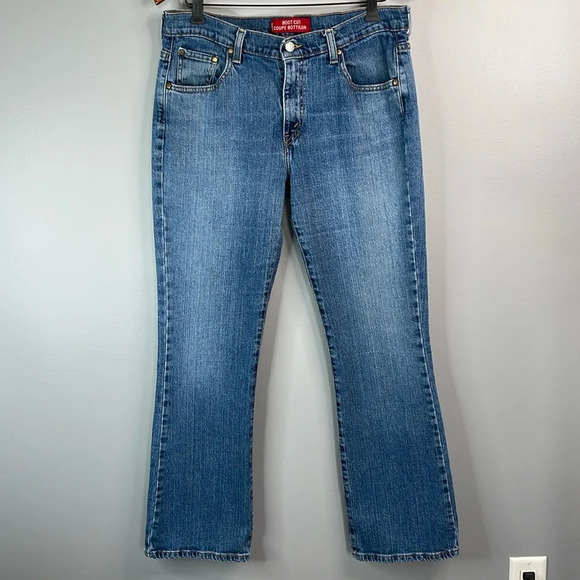 VINTAGE LEVIS Y2K Boot Cut Jeans Blue Medium Denim Mid Rise Red Tab Stretch 12 - Picture 12 of 12